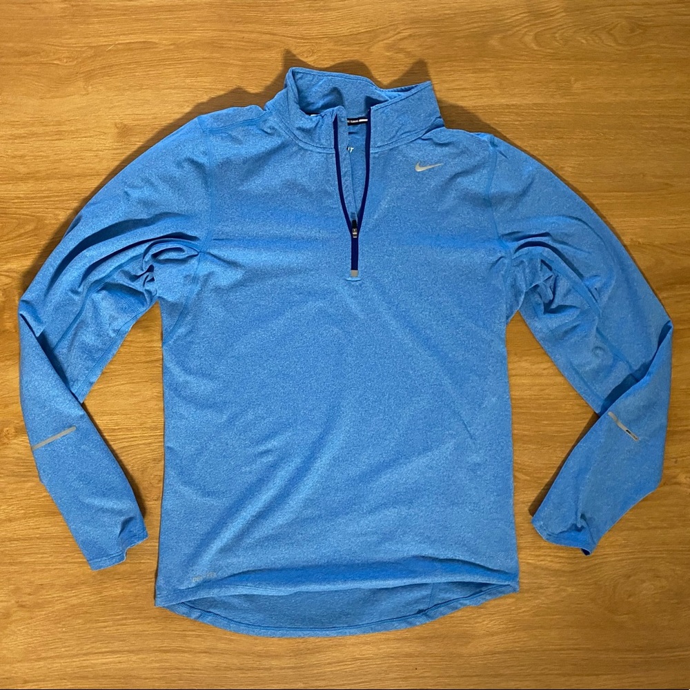 Nike Element Dri-Fit Running Long Sleeve - Women’s Size Small, Heather Blue